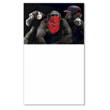 Блокнот з магнітом на холодильник Monkey КТ01032302, 30 аркушів Jumbi