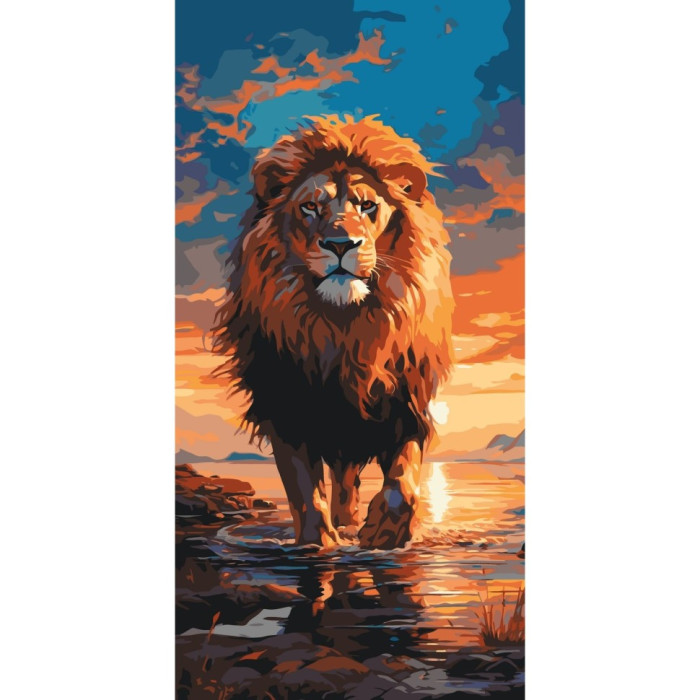 Картина за номерами "Цар звірів" 11544-AC 40x80 см Art Craft
