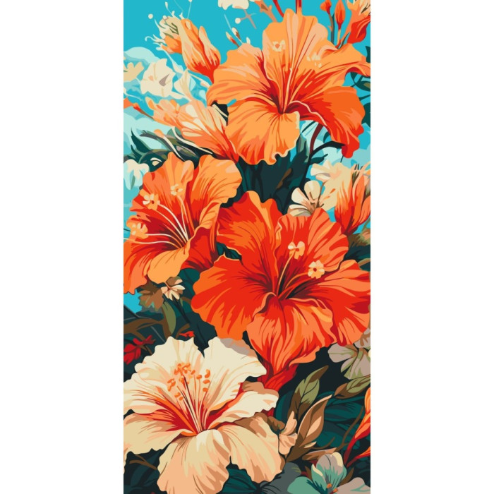 Картина за номерами "Гібіскус" 13073-AC 40x80 см Art Craft
