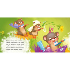 Дитяча картонна книжечка "Чистимо зубки" 526042 українською мовою Ranok Creative