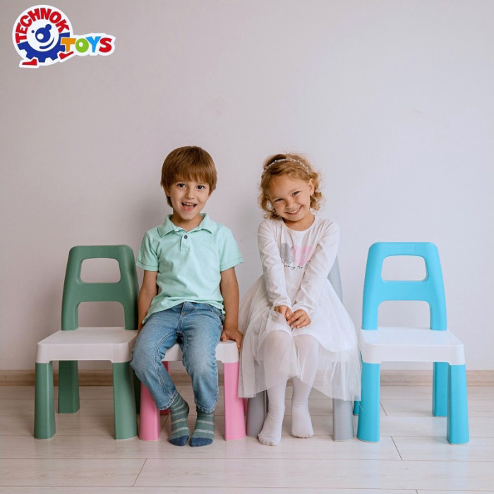 Дитячий стілець "Kids Chair" 9710TXK блакитний, до 75 кг Технок