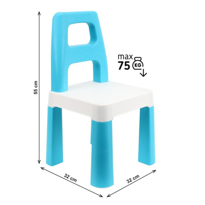 Дитячий стілець "Kids Chair" 9710TXK блакитний, до 75 кг Технок