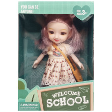 Дитяча лялька "Welcome School" YL605-7/9/10 з сумочкою Бежевий Bambi