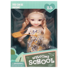 Дитяча лялька "Welcome School" YL605-7/9/10 з сумочкою Жовтий Bambi