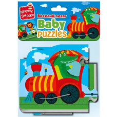 М'які розвиваючі бебі пазли "Веселий потяг" VT1106-95, 6 пазлів  Vladi Toys