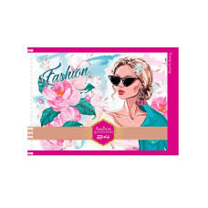 Альбом для малювання А4 "Fashion Girl"АП-0306-2, 24 аркуші Апельсин