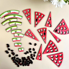 Дерев'яний пазл-сортер "Кавун - 2" (ПСД171) PSD171 Ubumblebees