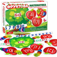 Розвиваюча гра для дітей "Фруктова математика" ME5032-15, 2в1 фетрові деталі Magdum