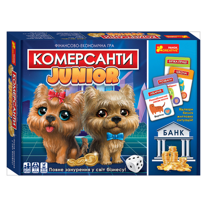Настільна гра Коммерсанти Junior 10120162 українською мовою Ranok Creative