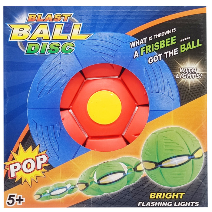 Літаючий трансформерний м'яч «FLAT BALL» FB-001 Червоний Bambi