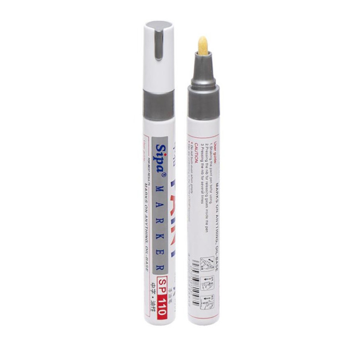 Масляний маркер "Paint" SP-110 водостійкий Срібний Bambi