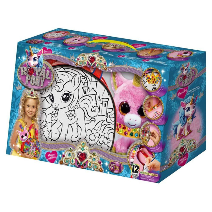 Набір для креативної творчості "Royal Pony" RP-01-08U з фарбами Danko Toys