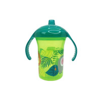 Пляшечка пластикова з ручками "Мавпа" MGZ-0323(Green) 250 мл Mega Zayka