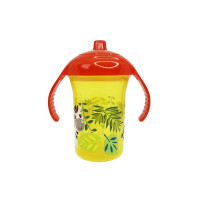 Пляшечка пластикова з ручками "Зебра" MGZ-0323(Yellow) 250 мл Mega Zayka