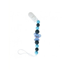 Ланцюжок для пустушки "Коала" MGZ-0521(Blue) силіконовий Mega Zayka