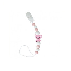 Ланцюжок для пустушки "Коала" MGZ-0521(Pink) силіконовий Mega Zayka