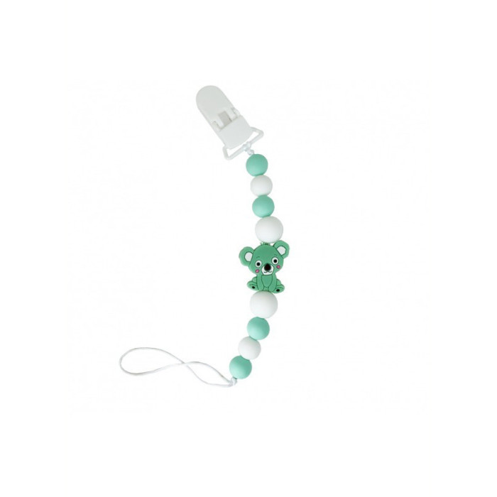 Ланцюжок для пустушки "Коала" MGZ-0521(Turquoise) силіконовий Mega Zayka