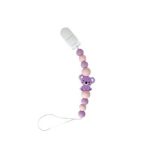 Ланцюжок для пустушки "Коала" MGZ-0521(Violet) силіконовий Mega Zayka