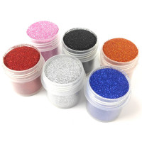 Набір гліттера для біо-тату «№1 Великий» glitter-set-big-6x-1, 6 кольорів по 12 мл Fresh Tattoo