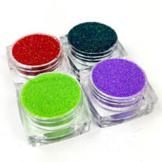 Набір гліттера для біо-тату «Райдужний №4» glitter-set-4x-4, 4 кольори  Fresh Tattoo