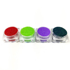 Набір гліттера для біо-тату «Райдужний №4» glitter-set-4x-4, 4 кольори  Fresh Tattoo