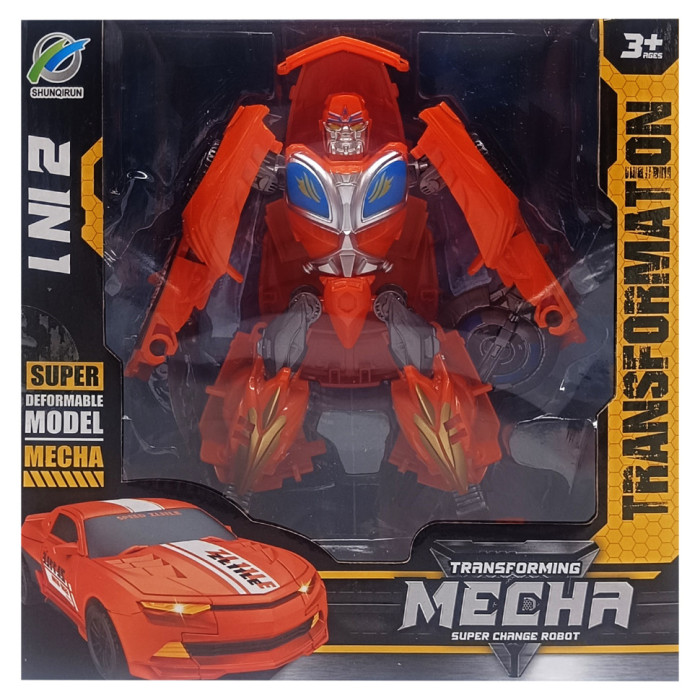 Машинка-трансформер «Transforming Mecha» 168-22 Помаранчевий Bambi