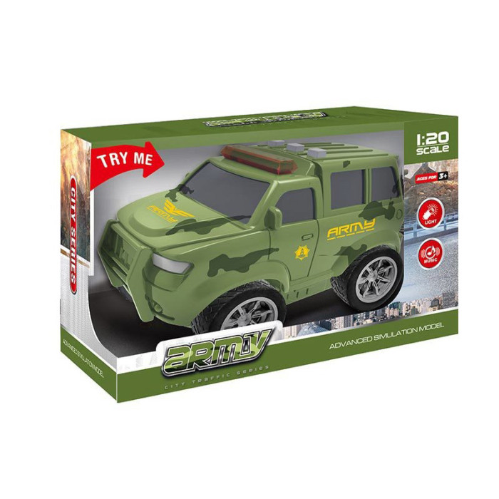 Дитяча військова машинка «City Series ARMY» 661-043D світло, музика Bambi
