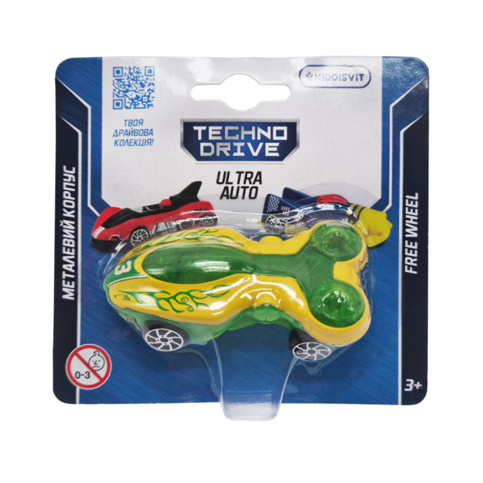 Ігрова міні-машинка Ultra Auto TechnoDrive 250321W-4 металевий корпус TechnoDrive