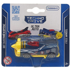 Ігрова міні-машинка Ultra Auto TechnoDrive 250321W-11 металевий корпус TechnoDrive