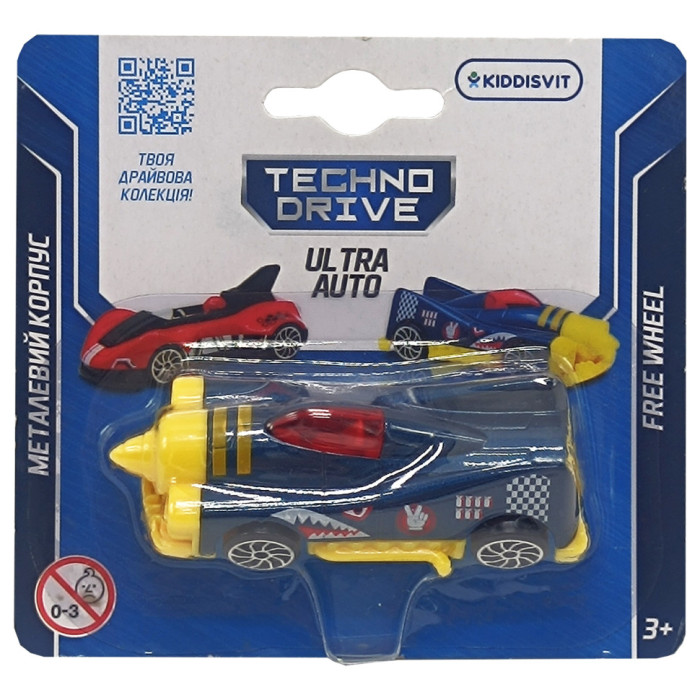 Ігрова міні-машинка Ultra Auto TechnoDrive 250321W-11 металевий корпус TechnoDrive