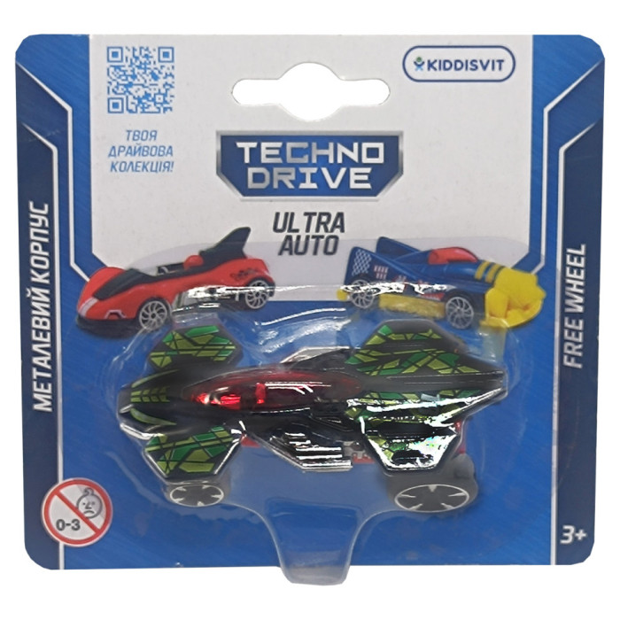 Ігрова міні-машинка Ultra Auto TechnoDrive 250321W-12 металевий корпус TechnoDrive