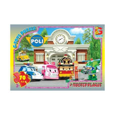 Пазли дитячі "Робокар Полі" RR067437, 70 елементів G-Toys