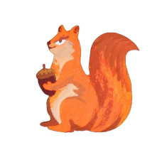 Набір дитячої творчості Розпис по дереву "Магніти-лісові мешканці"РД-006 УМНЯШКА