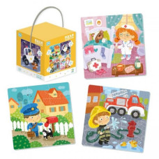 Дитячий пазл "Професії" DoDo 300131, 4в1 DoDo Toys