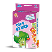 Розвиваюча дитяча карткова гра "Шеф-кухар" 1390005, 50 карток Ranok Creative