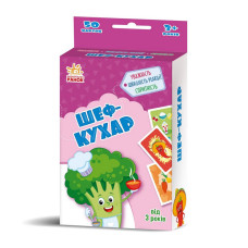 Розвиваюча дитяча карткова гра "Шеф-кухар" 1390005, 50 карток Ranok Creative