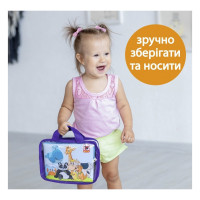 Дитяча м'яконабивна розвиваюча книжка "Тварини"МС 070301-03, 7 сторінок 42 тварини Macik