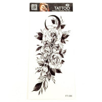 Тимчасове тату "Квіти" FF-098 розмір 19 х 9 см Fresh Tattoo