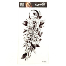 Тимчасове тату "Квіти" FF-098 розмір 19 х 9 см Fresh Tattoo