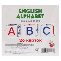Розвиваючі міні-картки для дітей Англійський алфавіт J007y 26 карток Jumbi