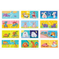 Дитячі пазли Протилежності DoDo 300151, 24 елемента DoDo Toys