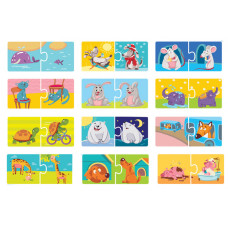Дитячі пазли Протилежності DoDo 300151, 24 елемента DoDo Toys