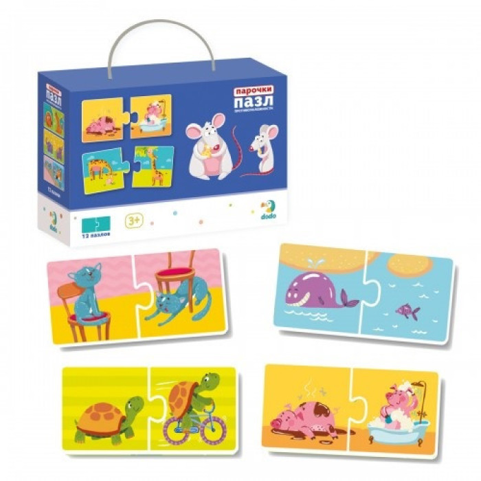 Дитячі пазли Протилежності DoDo 300151, 24 елемента DoDo Toys