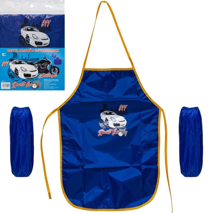 Фартух дитячий з нарукавниками для хлопчиків CR5520(Dark-Blue) 54х37 см (80433) COLOR-IT