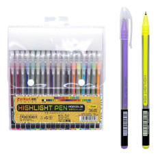 Набір гелевих ручок "Highlight Pen" HG6120-36, 36 кольорів (116587) Bambi