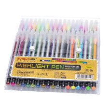 Набір гелевих ручок "Highlight Pen" HG6120-36, 36 кольорів (116587) Bambi