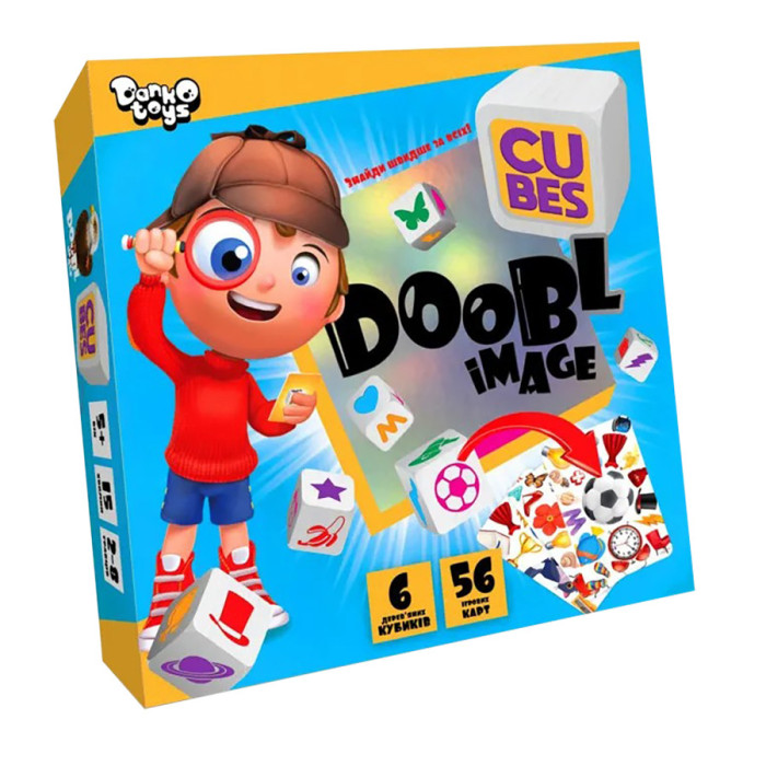 Настільна розважальна гра "Doobl Image Cubes" DBI-04-01U укр. мовою Danko Toys