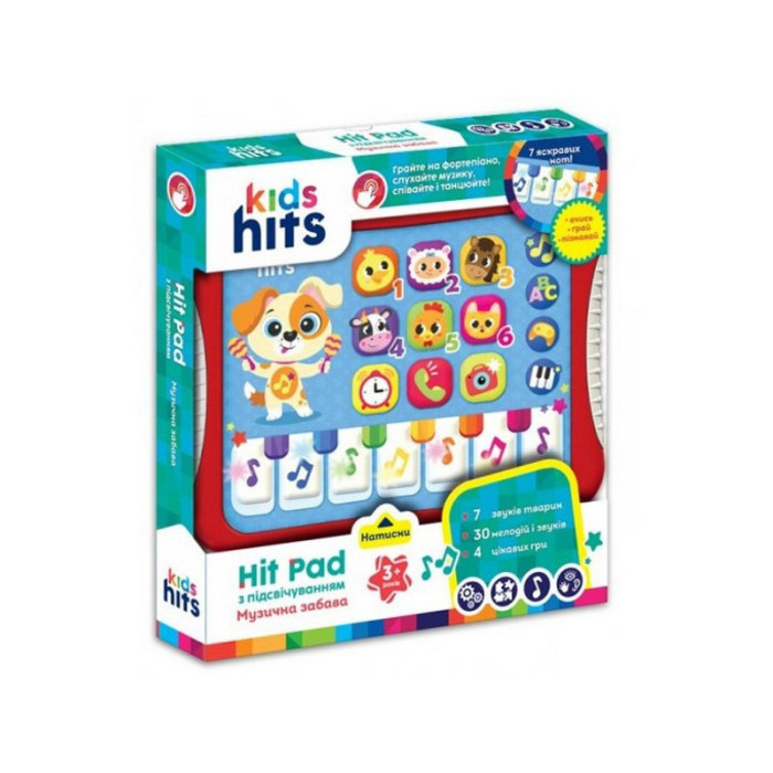 Інтерактивний Планшет "Музичний фанат" KH01/009 українська мова Kids Hits