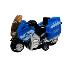 Мотоцикл дитячий "Police" AP7442 масштаб 1:64 з безпечних матеріалів Синій АвтоПром