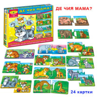 Дитяча розвиваюча гра "Де чия мама?" 86034 укр. мовою Энергия Плюс